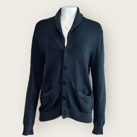 GUC | Goodthreads | Button Front Cardigan | Grayish Blue | Men's Large - Picture 6 of 16